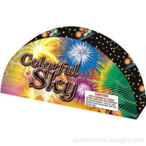 Smokeless ice half moon bay fireworks Colorful sky Birthday